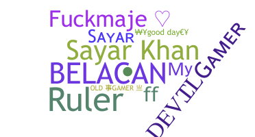 နာမ်မြောက်မည့်အမည် - Sayar