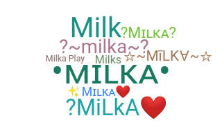 နာမ်မြောက်မည့်အမည် - Milka