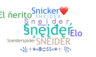 နာမ်မြောက်မည့်အမည် - Sneider