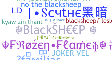 နာမ်မြောက်မည့်အမည် - blacksheep