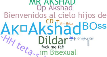 နာမ်မြောက်မည့်အမည် - Akshad