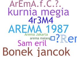 နာမ်မြောက်မည့်အမည် - Arema