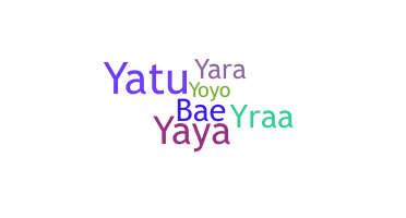 နာမ်မြောက်မည့်အမည် - yara