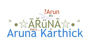 နာမ်မြောက်မည့်အမည် - Aruna