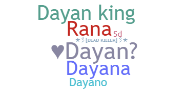 နာမ်မြောက်မည့်အမည် - Dayan