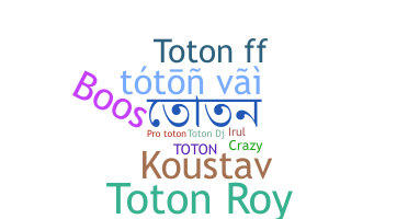 နာမ်မြောက်မည့်အမည် - Toton