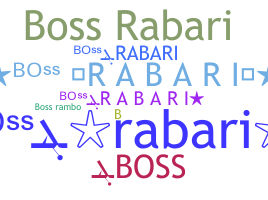 နာမ်မြောက်မည့်အမည် - BossRabari