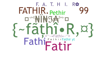 နာမ်မြောက်မည့်အမည် - Fathir