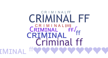 နာမ်မြောက်မည့်အမည် - Criminalff