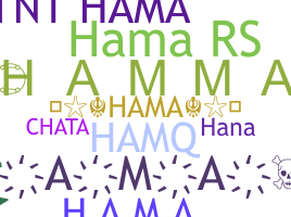 နာမ်မြောက်မည့်အမည် - Hama