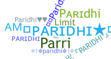 နာမ်မြောက်မည့်အမည် - Paridhi