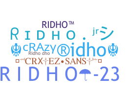 နာမ်မြောက်မည့်အမည် - Ridho