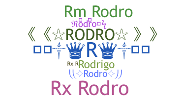 နာမ်မြောက်မည့်အမည် - rodro
