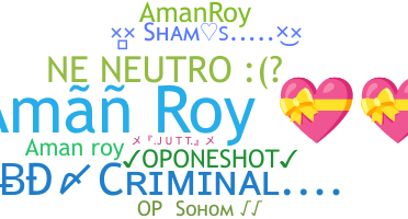 နာမ်မြောက်မည့်အမည် - Amanroy