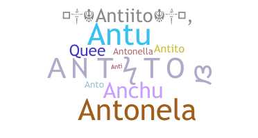 နာမ်မြောက်မည့်အမည် - antito