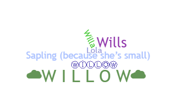နာမ်မြောက်မည့်အမည် - Willow