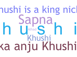 နာမ်မြောက်မည့်အမည် - Khushil