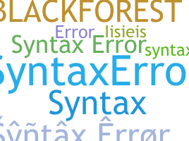 နာမ်မြောက်မည့်အမည် - Syntaxerror