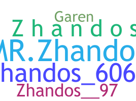 နာမ်မြောက်မည့်အမည် - Zhandos