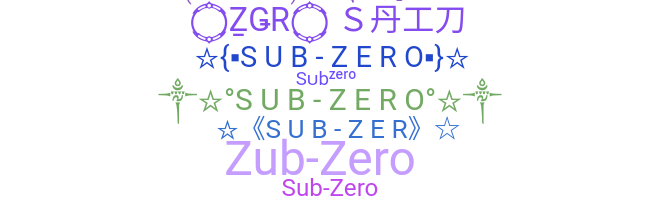နာမ်မြောက်မည့်အမည် - Subzero