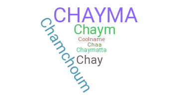 နာမ်မြောက်မည့်အမည် - Chayma